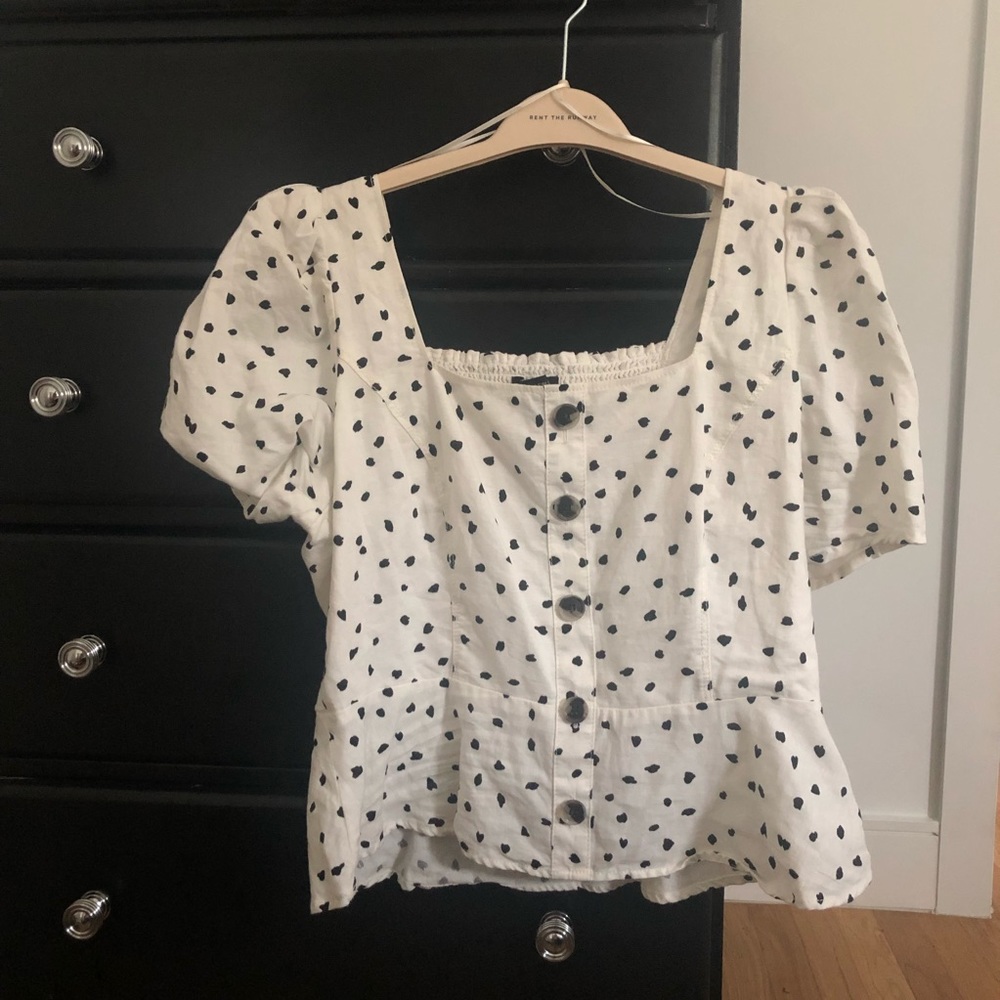 Dalmatian spot banana republic shirt